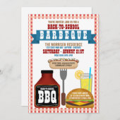 Zurück zur Barbeque-Party Einladung der Schule (Vorne/Hinten)