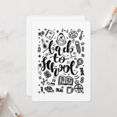 Zurück zur Bildung der Schule Karte (Vorderseite/Rückseite Beispiel)