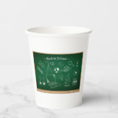 Zurück zur Bildung der Schulwissenschaften Pappbecher (Vorderseite)