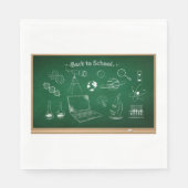 Zurück zur Bildung der Schulwissenschaften Serviette (Vorderseite)