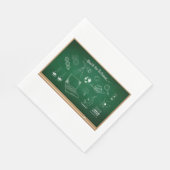 Zurück zur Bildung der Schulwissenschaften Serviette (Ecke)