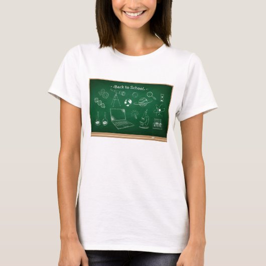 Zurück zur Bildung der Schulwissenschaften T-Shirt (Vorderseite)