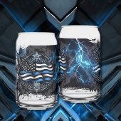 Zurück zur blau gedruckten Dosenbrille Dosenglas