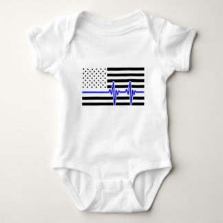 Zurück zur blauen amerikanischen Flagge Baby Strampler