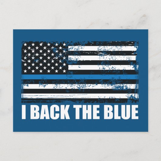 Zurück zur blauen Linie USA Flag MAGA WWG1WA Postkarte (Vorderseite)