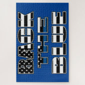 Zurück zur Blue Police Blue Line Puzzle (Vertikal)