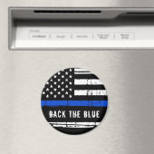 Zurück zur Blue Thin Blue Line-Polizei Magnet (In Situ (Geschirrspüler))