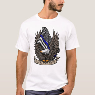 Zurück zur Blue USA Police Blue Line Flag mit Eag T-Shirt