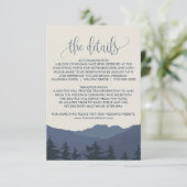 Zurück zur Details-Karte für Hochzeiten in den Ber Begleitkarte (Stehend Vorderseite)