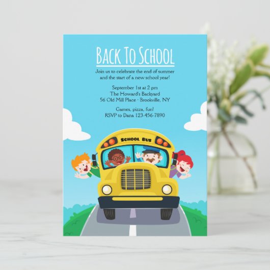 Zurück zur Einladung der Schule (Stehend Vorderseite)