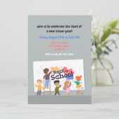 Zurück zur Einladung von Schulkindern (Stehend Vorderseite)