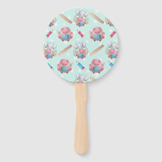 Zurück zur Elefantenwelt Fächer (Vorderseite)