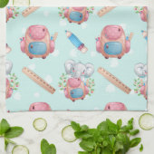 Zurück zur Elefantenwelt Geschirrtuch (Gefaltet)