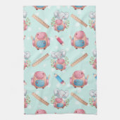 Zurück zur Elefantenwelt Geschirrtuch (Vertikal)