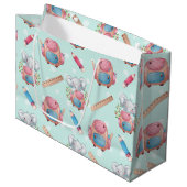 Zurück zur Elefantenwelt Große Geschenktüte (Vorderseite Schrägansicht)