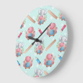 Zurück zur Elefantenwelt Große Wanduhr (Winkel)