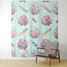 Zurück zur Elefantenwelt Wandteppich