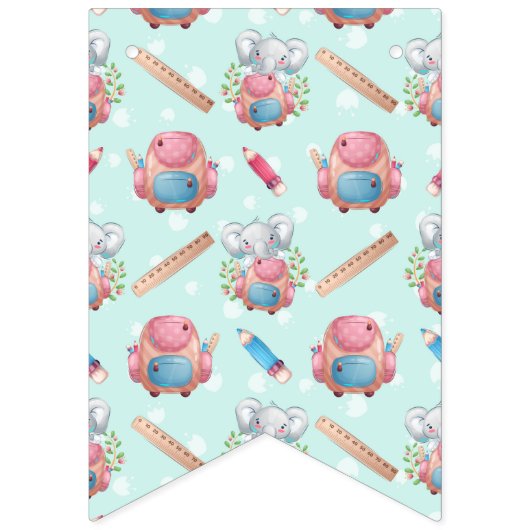 Zurück zur Elefantenwelt Wimpelkette (Zweite Fahne)