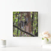 Zurück zur farbenfrohen Wall-Uhr Quadratische Wanduhr (Zuhause)