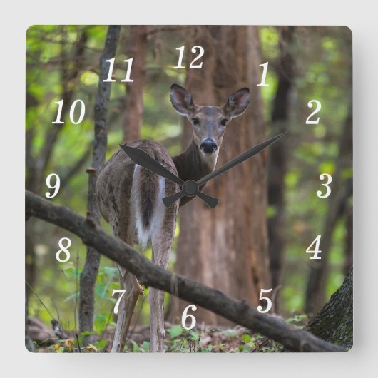 Zurück zur farbenfrohen Wall-Uhr Quadratische Wanduhr (Vorderseite)