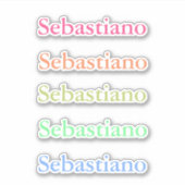 Zurück zur farbigen Schulaufkleber Aufkleber (Vorderseite)