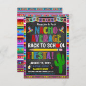 Zurück zur Fiesta-Party Einladung (Vorne/Hinten)