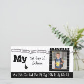 Zurück zur Fotokarte der Schule Ankündigung (Stehend Vorderseite)