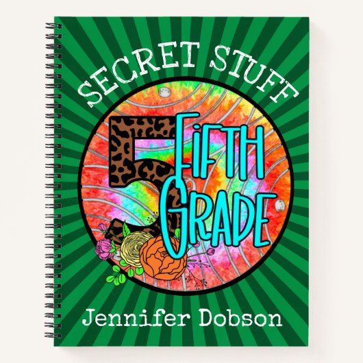 Zurück zur fünften Schulklasse Notizblock (Vorderseite)