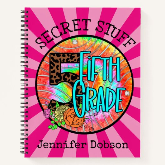 Zurück zur fünften Schulklasse Notizblock (Vorderseite)