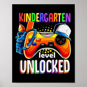 Zurück zur Gamepad-Kindergartenstufe Unabgeschloss Poster