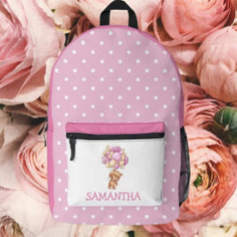 Zurück zur Girl Bär Thema gedruckte Rucksäcke