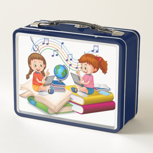 Zurück zur Glanz der Schule: Ihr neuer Favorit Metall Brotdose (Rückseite)