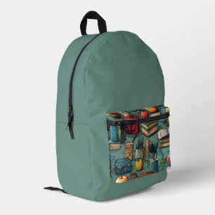 Zurück zur grünen Schule Bedruckter Rucksack