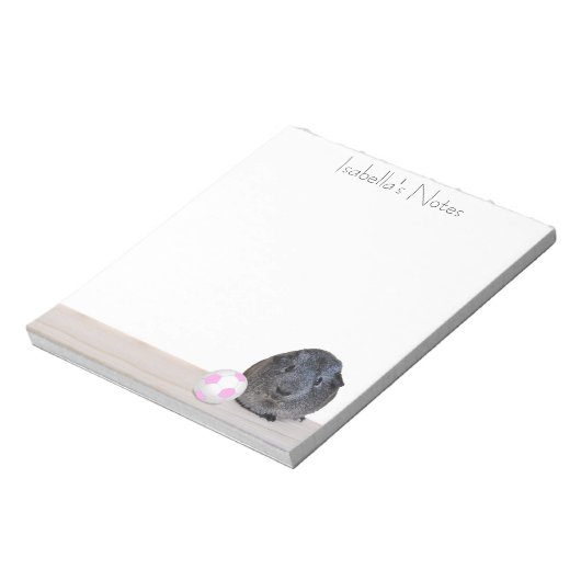 Zurück zur Guinea Pig Pink Soccer Ball Custom Notizblock (Rotiert)