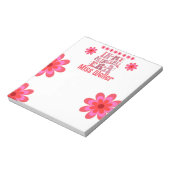 Zurück zur Hauptzeit personalisiert Notizblock (Rotiert)