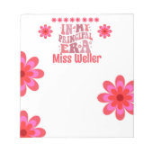 Zurück zur Hauptzeit personalisiert Notizblock (Vorderseite)