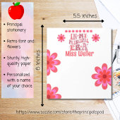 Zurück zur Hauptzeit personalisiert Notizblock