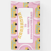 Zurück zur Klassenlehrerin Boho Retro Banner (Vertikal)