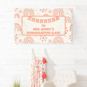 Zurück zur Klassenlehrerin Boho Retro Banner (Insitu)