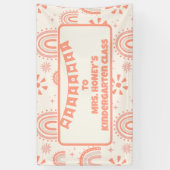 Zurück zur Klassenlehrerin Boho Retro Banner (Vertikal)