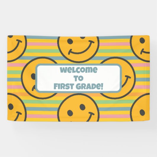 Zurück zur Klassenlehrerin Boho Retro Banner (Horizontal)