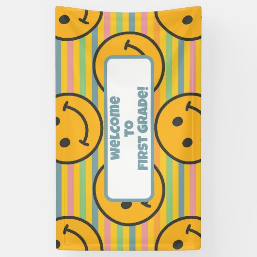 Zurück zur Klassenlehrerin Boho Retro Banner (Vertikal)