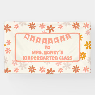 Zurück zur Klassenlehrerin Boho Retro Banner