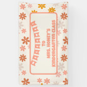 Zurück zur Klassenlehrerin Boho Retro Banner (Vertikal)