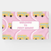 Zurück zur Klassenlehrerin Boho Retro Banner (Horizontal)