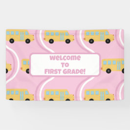 Zurück zur Klassenlehrerin Boho Retro Banner