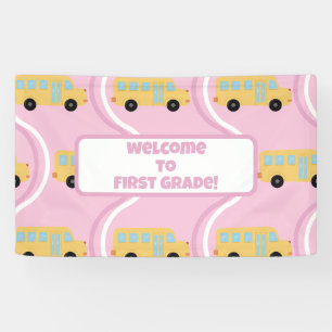 Zurück zur Klassenlehrerin Boho Retro Banner