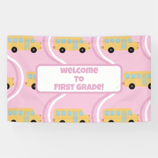 Zurück zur Klassenlehrerin Boho Retro Banner (Horizontal)