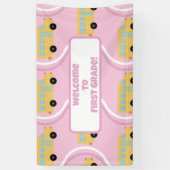 Zurück zur Klassenlehrerin Boho Retro Banner (Vertikal)