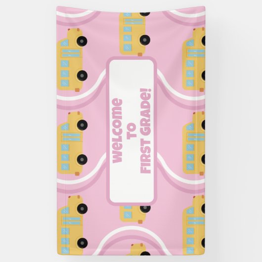 Zurück zur Klassenlehrerin Boho Retro Banner (Vertikal)